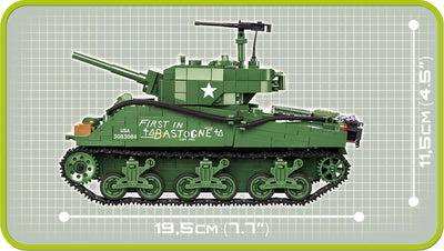 WWII Sherman M4A3E2 - COBI 2550 - 720 Bricks - BRICKTANKS