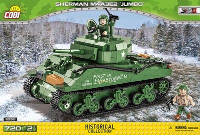 WWII Sherman M4A3E2 - COBI 2550 - 720 Bricks - BRICKTANKS