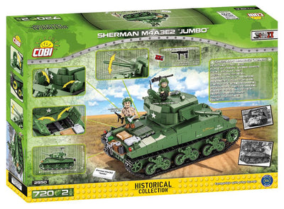 WWII Sherman M4A3E2 - COBI 2550 - 720 Bricks - BRICKTANKS