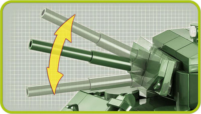 WWII Sherman M4A3E2 - COBI 2550 - 720 Bricks - BRICKTANKS