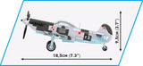 Yakovlev Yak - 1B brick plane model - COBI 5863 - 142 bricks Planes Cobi 