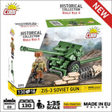 ZiS-3 Soviet Gun - COBI 2293 - 130 Bricks - BRICKTANKS